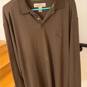 Tommy Bahama Brown Cotton Blend Shirt